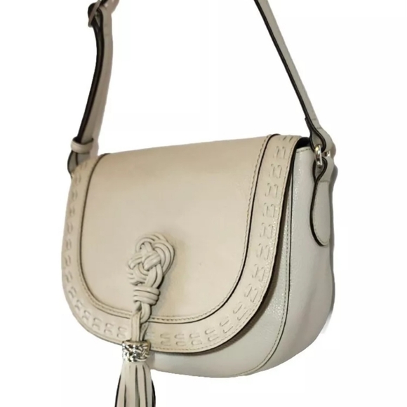 Brighton Trina White Leather Bag - Picture 10 of 12